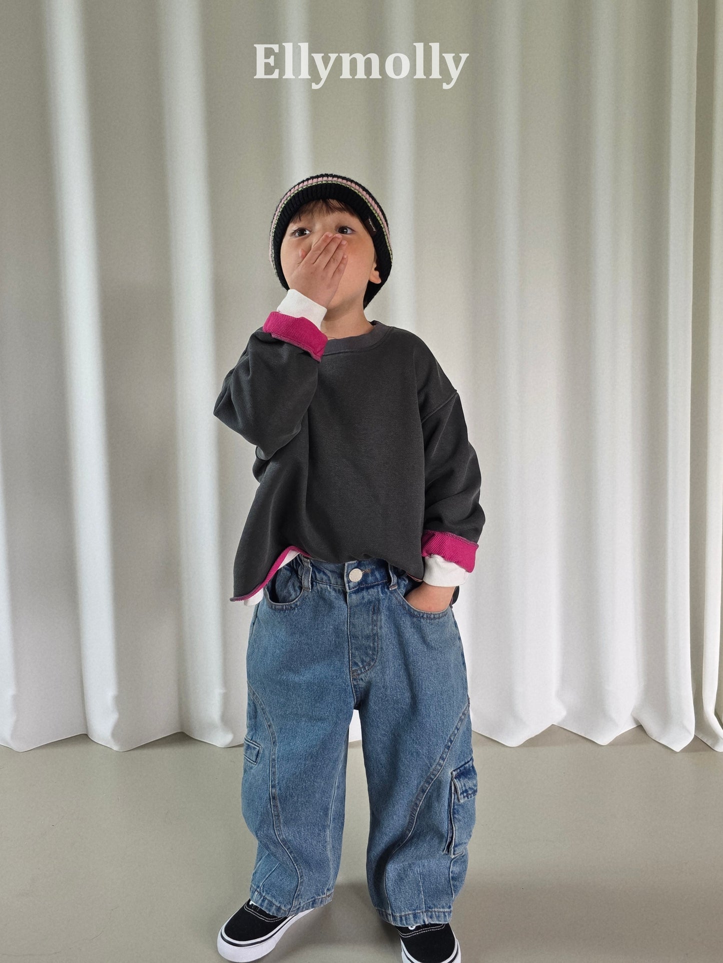 【PRE-ODER〆8.9(sun)】46.Rough Two-Tone Dyed Sweatshirt | ellymolly
