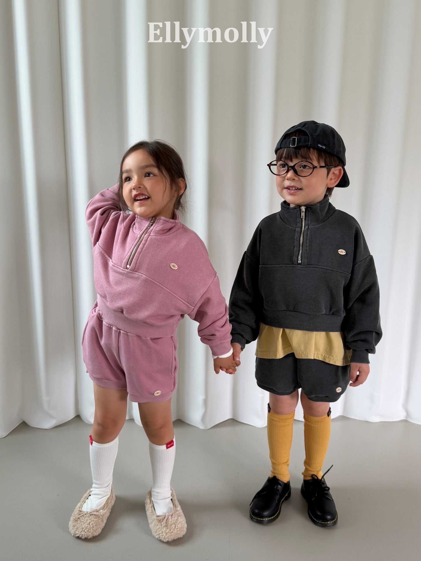 【PRE-ODER〆8.9(sun)】31.Arch Pigment Half-Zip Sweatshirt | ellymolly