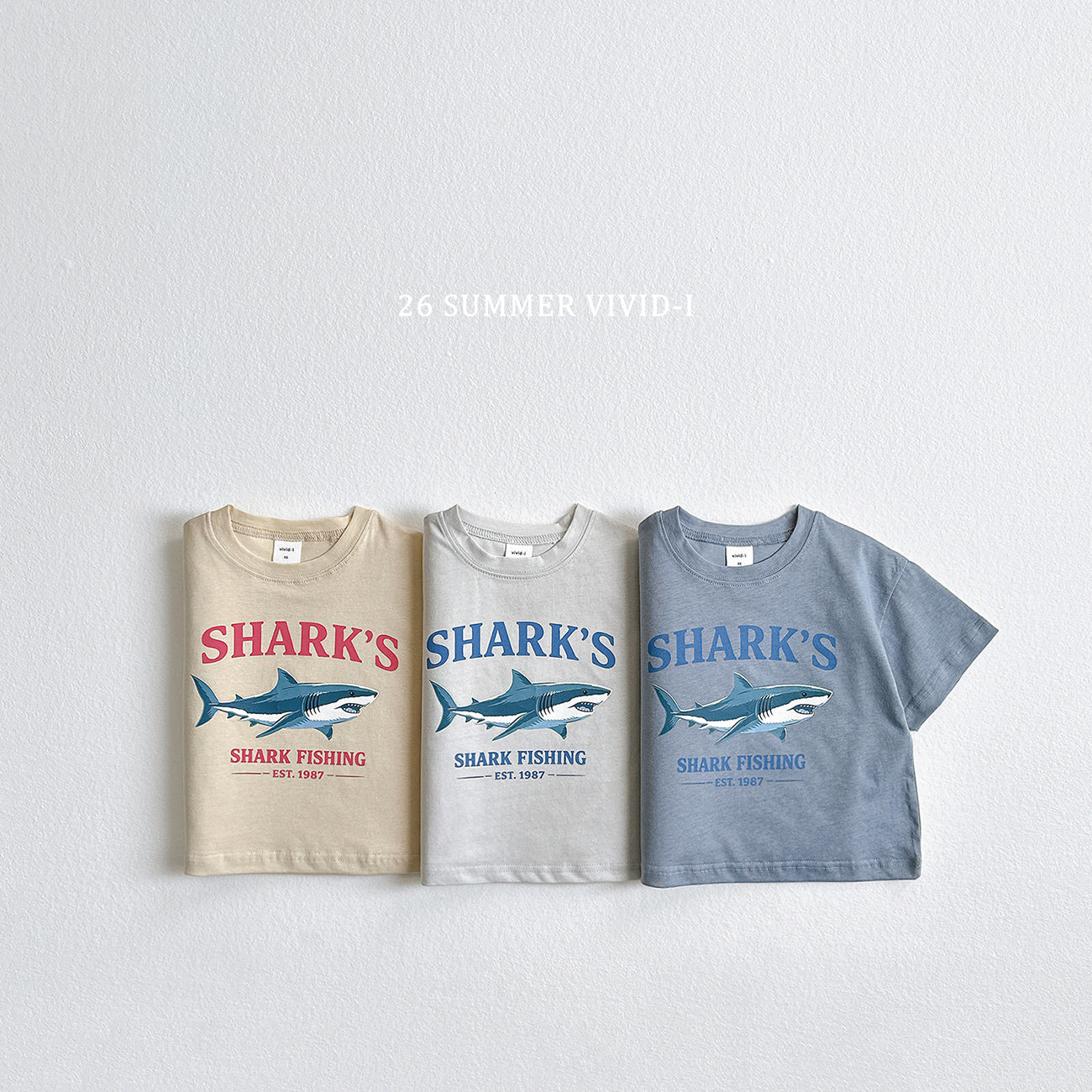 【PREORDER受付終了、ご希望はお問い合わせください。】43.Shark Silket ShortSleeve Tee
