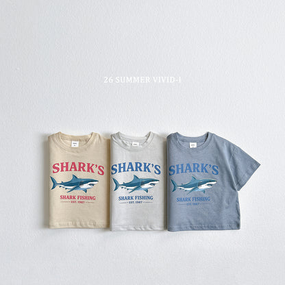 【PREORDER受付終了、ご希望はお問い合わせください。】43.Shark Silket ShortSleeve Tee