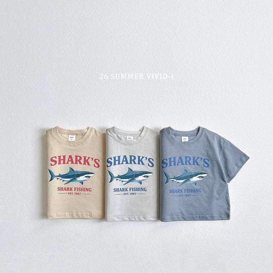 【PREORDER受付終了、ご希望はお問い合わせください。】43.Shark Silket ShortSleeve Tee