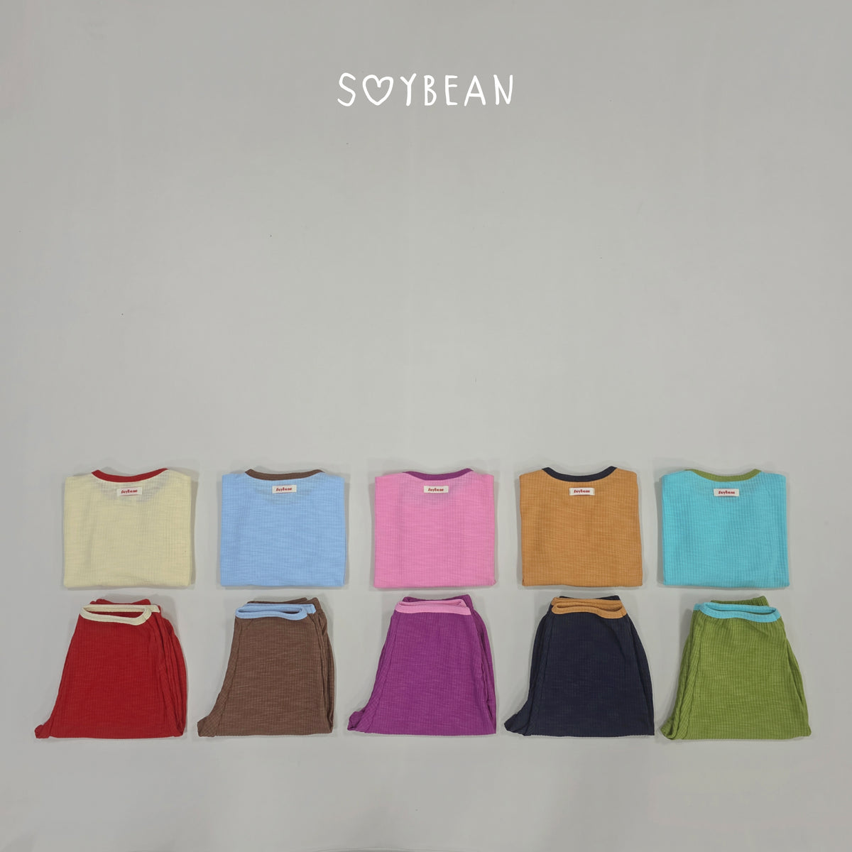 【秋のPRE-ODER 5%OFF】73.Loose Fit Color Loungewear (5 Sizes)