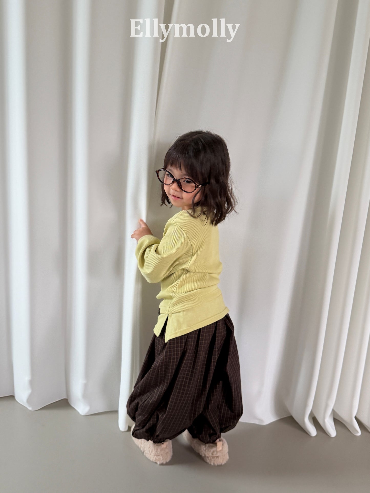 【PRE-ODER〆8.9(sun)】52.Autumn Grid Balloon Pants | ellymolly
