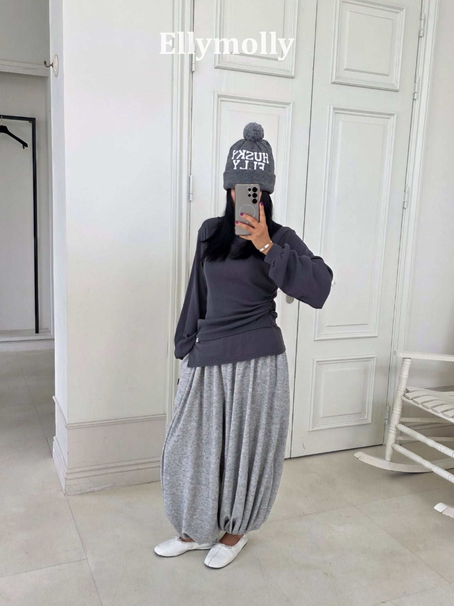 【PRE-ODER〆8.9(sun)】68.Husky Pom-Pom Beanie | ellymolly