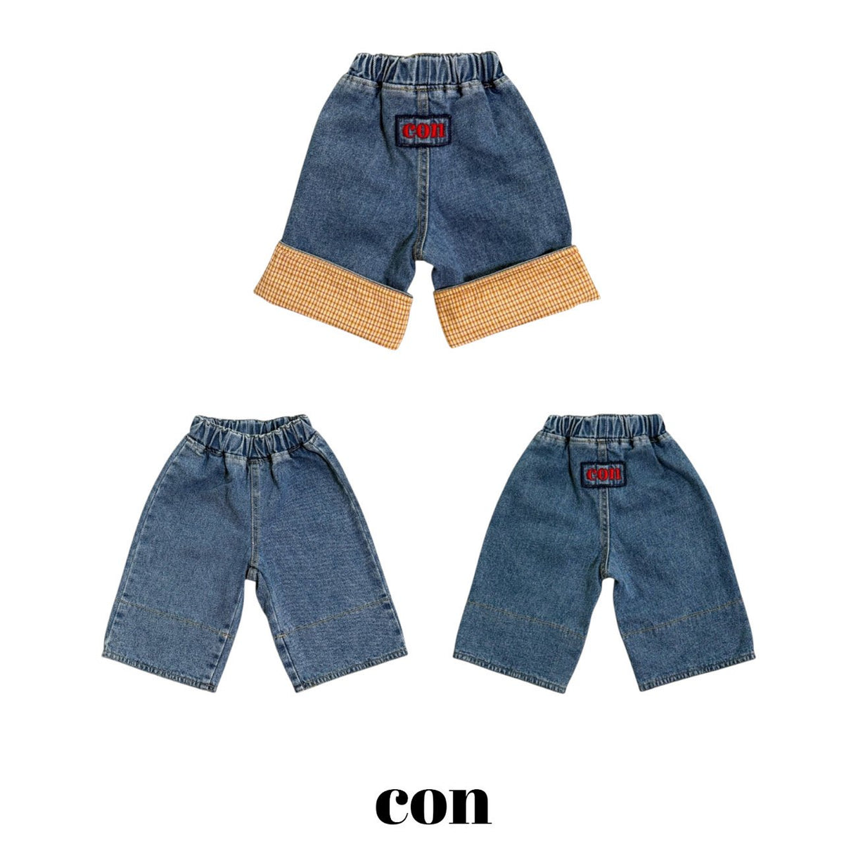 【秋のPRE-ODER 5%OFF】22.Washed Roll-Up Denim | CON