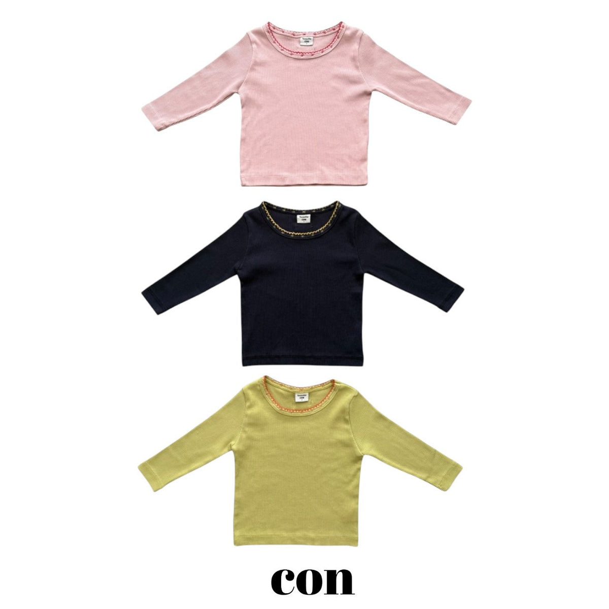 【秋のPRE-ODER 5%OFF】17.Inta Picot T-Shirt | CON
