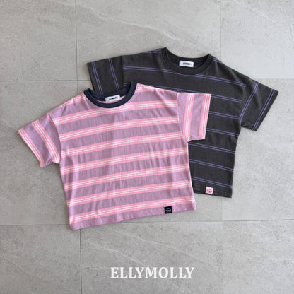 【PREORDER 4日間限定】3.Washed Stripe Box T-Shirt