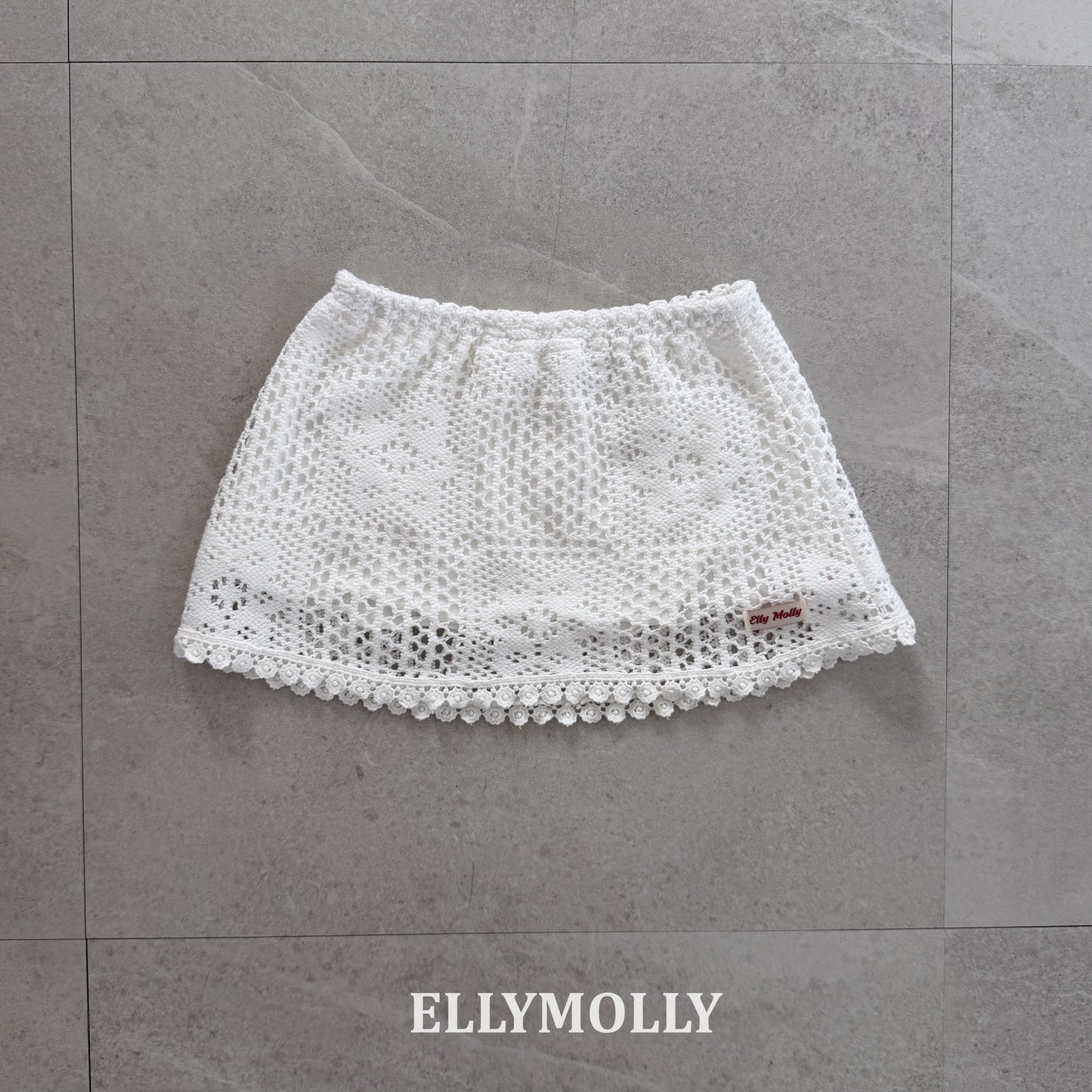 【PREORDER 4日間限定】21.Rosy Crochet Skirt