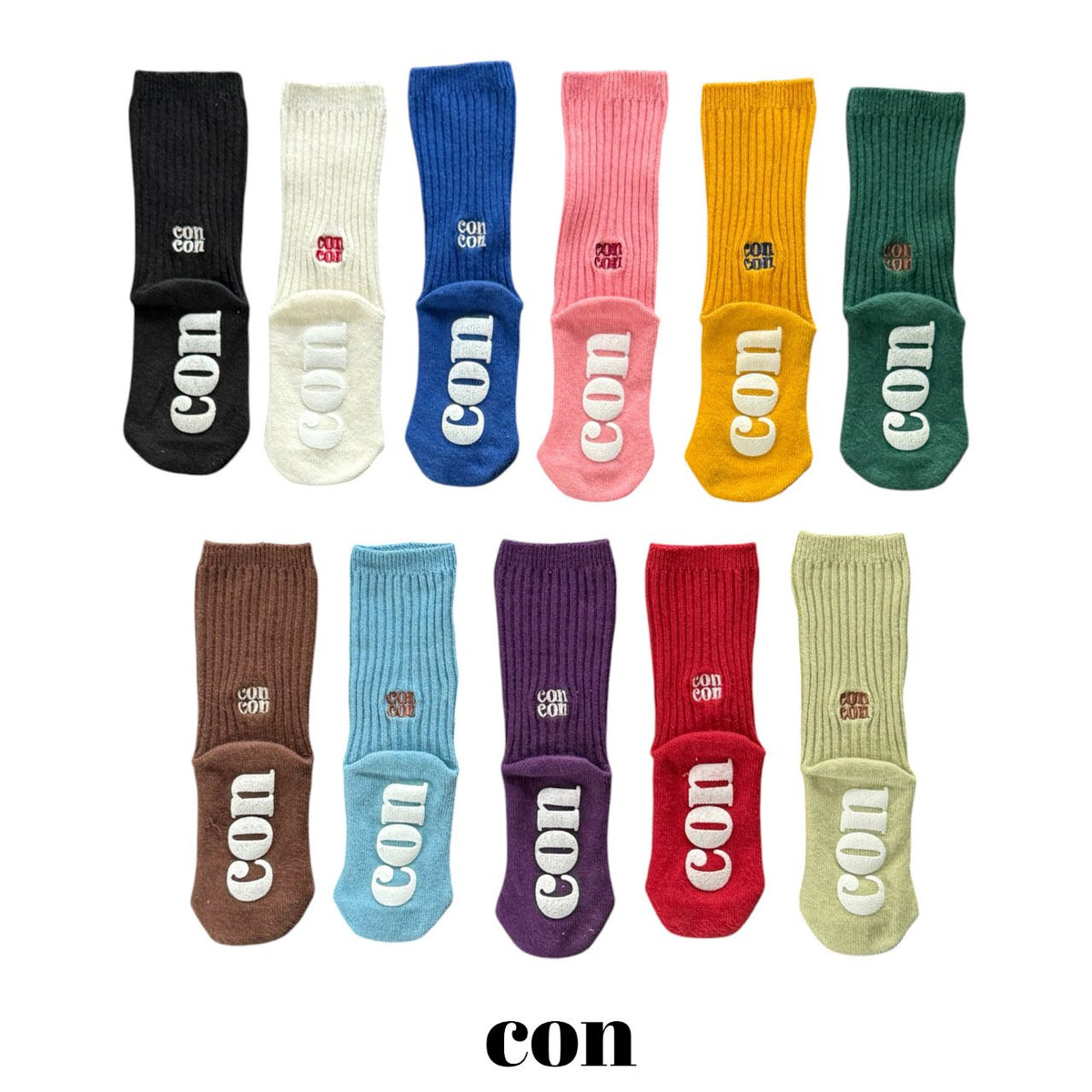 【秋のPRE-ODER 5%OFF】12.CON Socks | CON