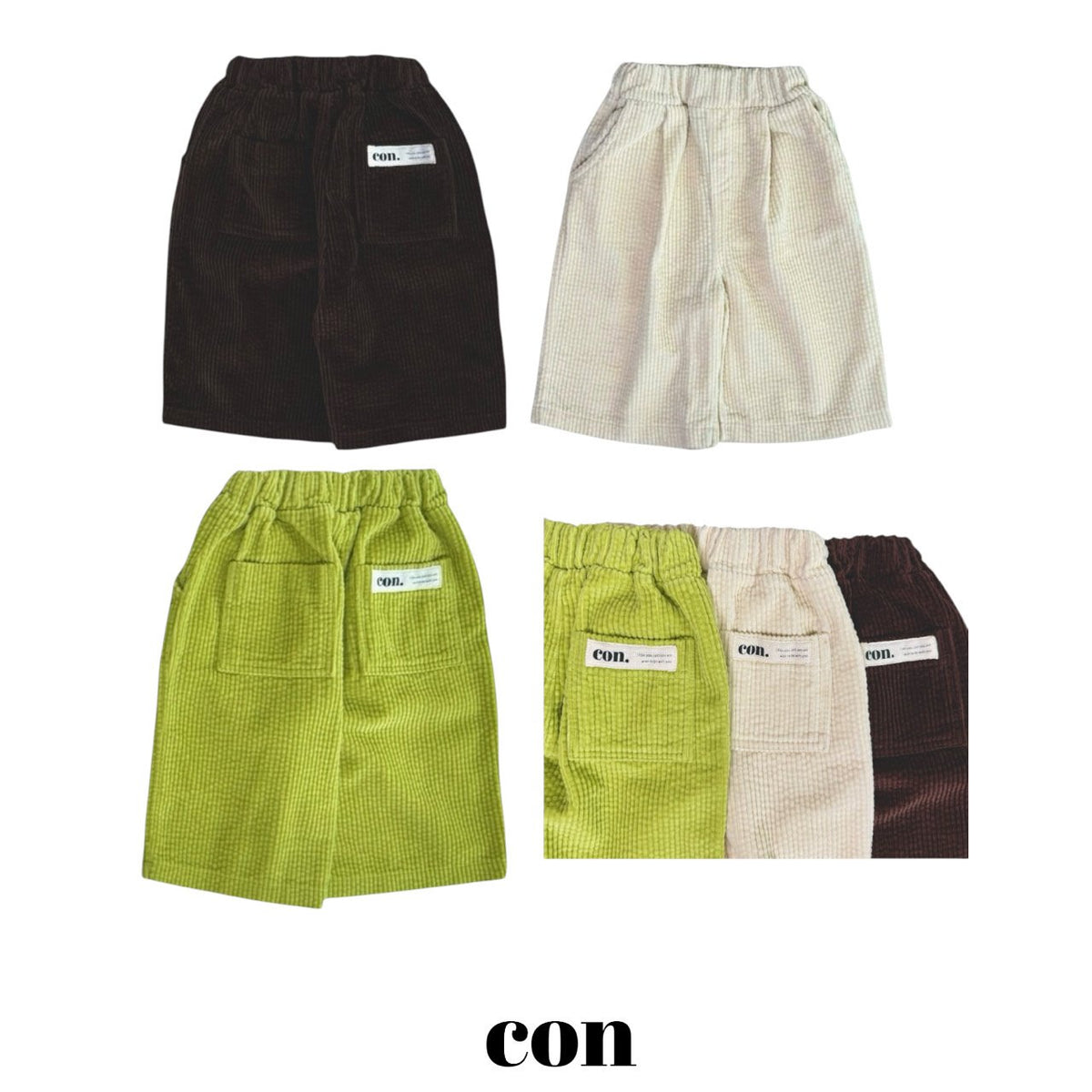 【秋のPRE-ODER 5%OFF】24.Soft Corduroy Pants | CON