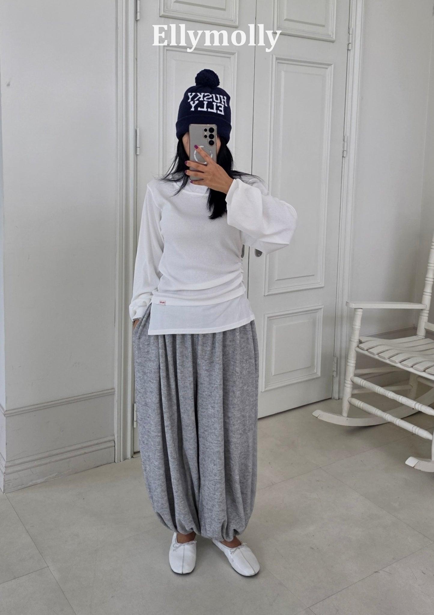 【PRE-ODER〆8.9(sun)】68.Husky Pom-Pom Beanie | ellymolly
