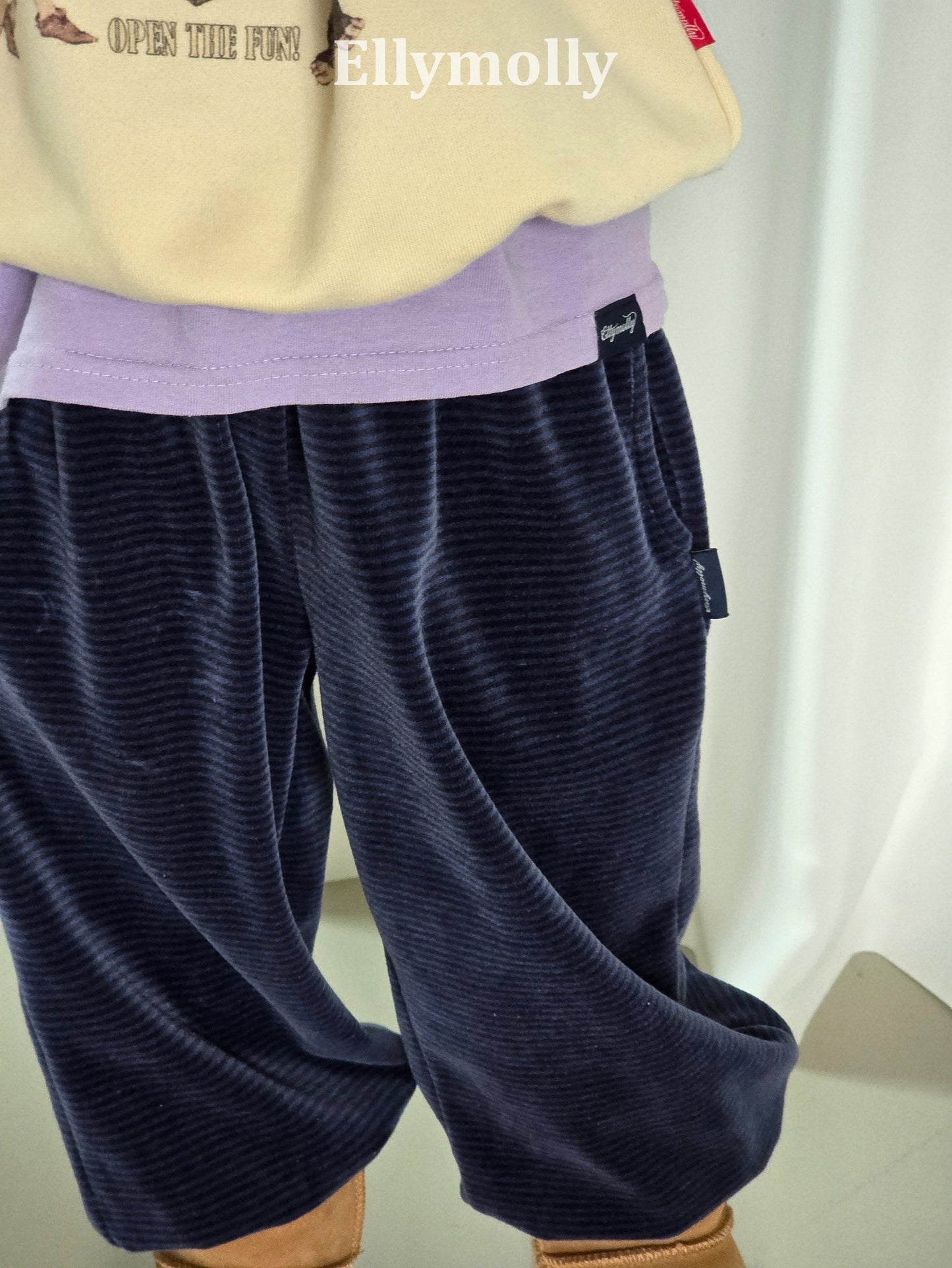【PRE-ODER〆8.9(sun)】23.Velo Striped Jogger Pants | ellymolly