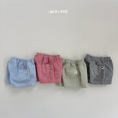【PREORDER受付終了、ご希望はお問い合わせください。】42.Baby Seersucker Check Shorts
