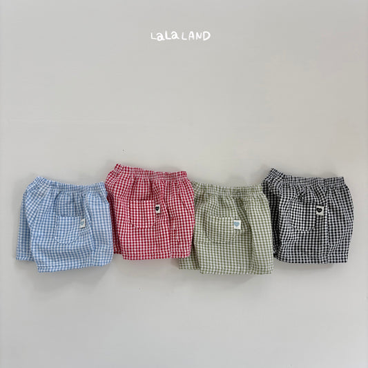 【PREORDER受付終了、ご希望はお問い合わせください。】42.Baby Seersucker Check Shorts