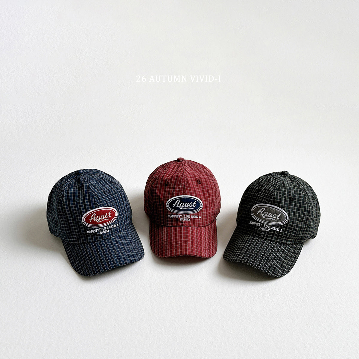 【秋のPRE-ODER 5%OFF】105.August Check Cap