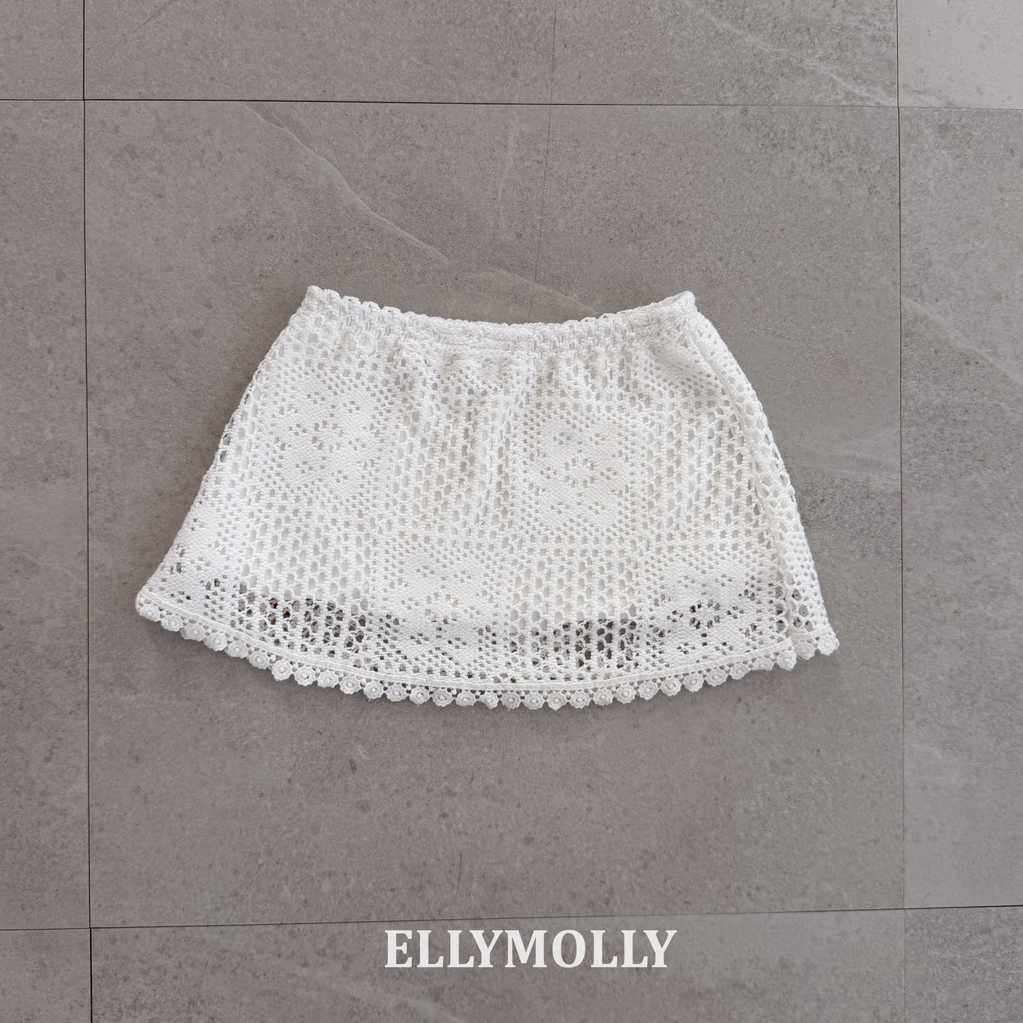 【PREORDER 4日間限定】21.Rosy Crochet Skirt