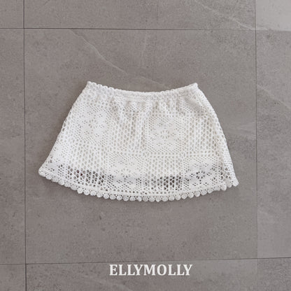 【PREORDER 4日間限定】21.Rosy Crochet Skirt