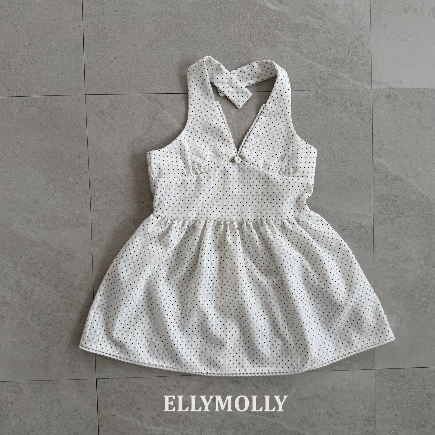 【PREORDER 4日間限定】40.Dot Halter Dress