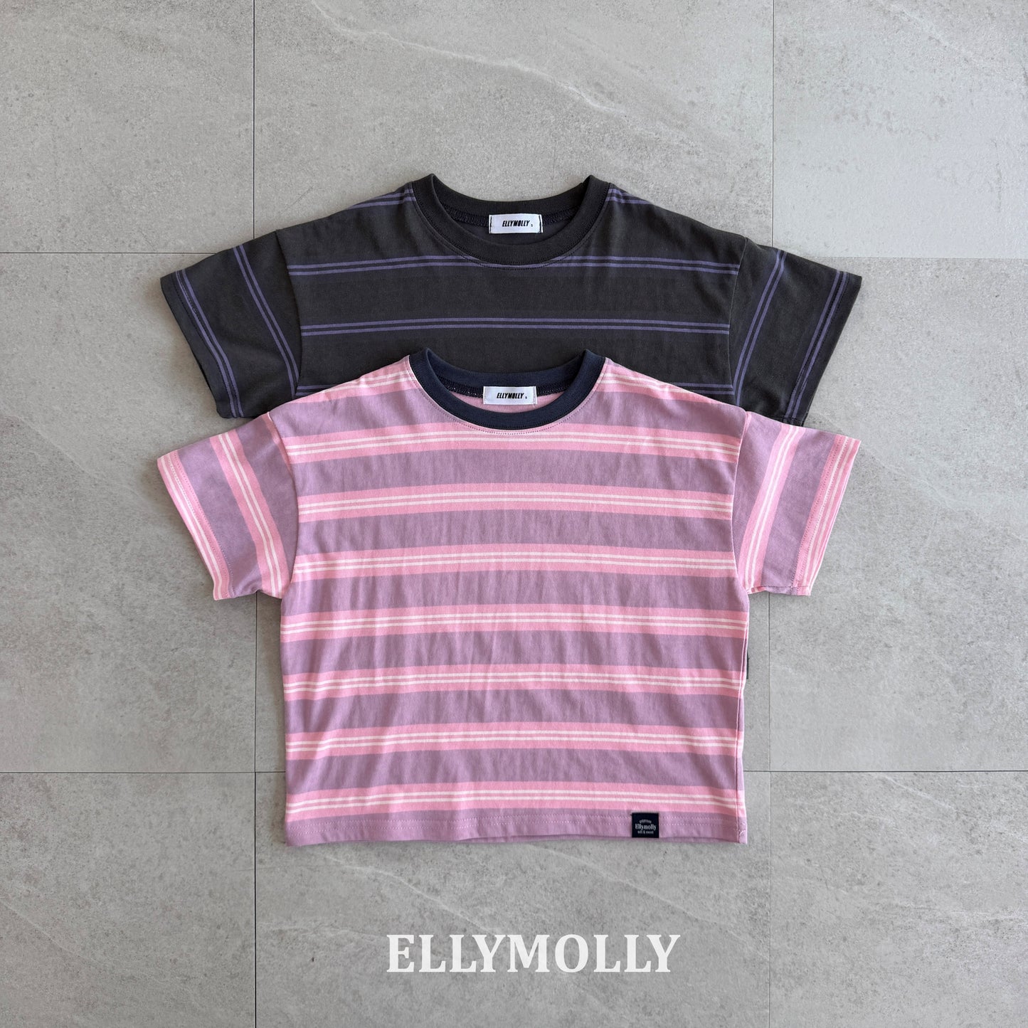 【PREORDER 4日間限定】3.Washed Stripe Box T-Shirt
