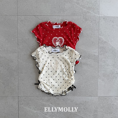 【PREORDER 4日間限定】11.Dot Mimi Shirring T-Shirt