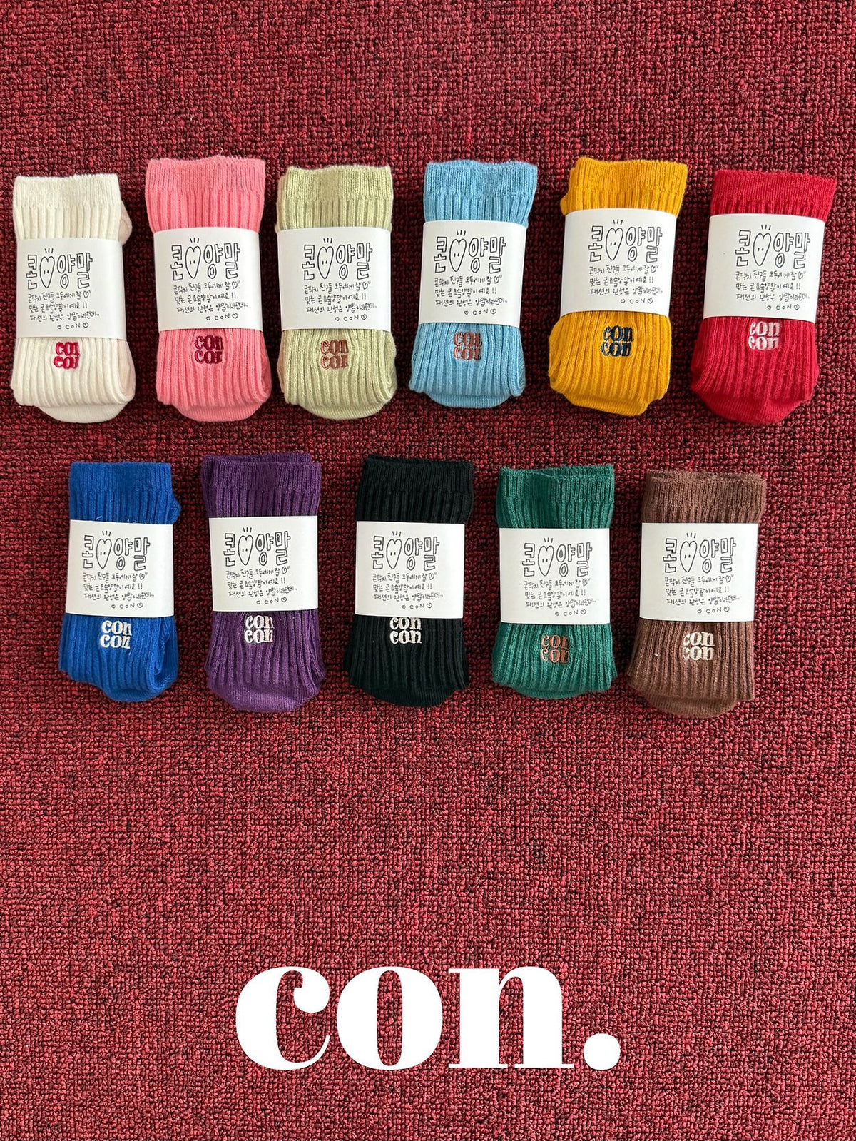 【秋のPRE-ODER 5%OFF】12.CON Socks | CON