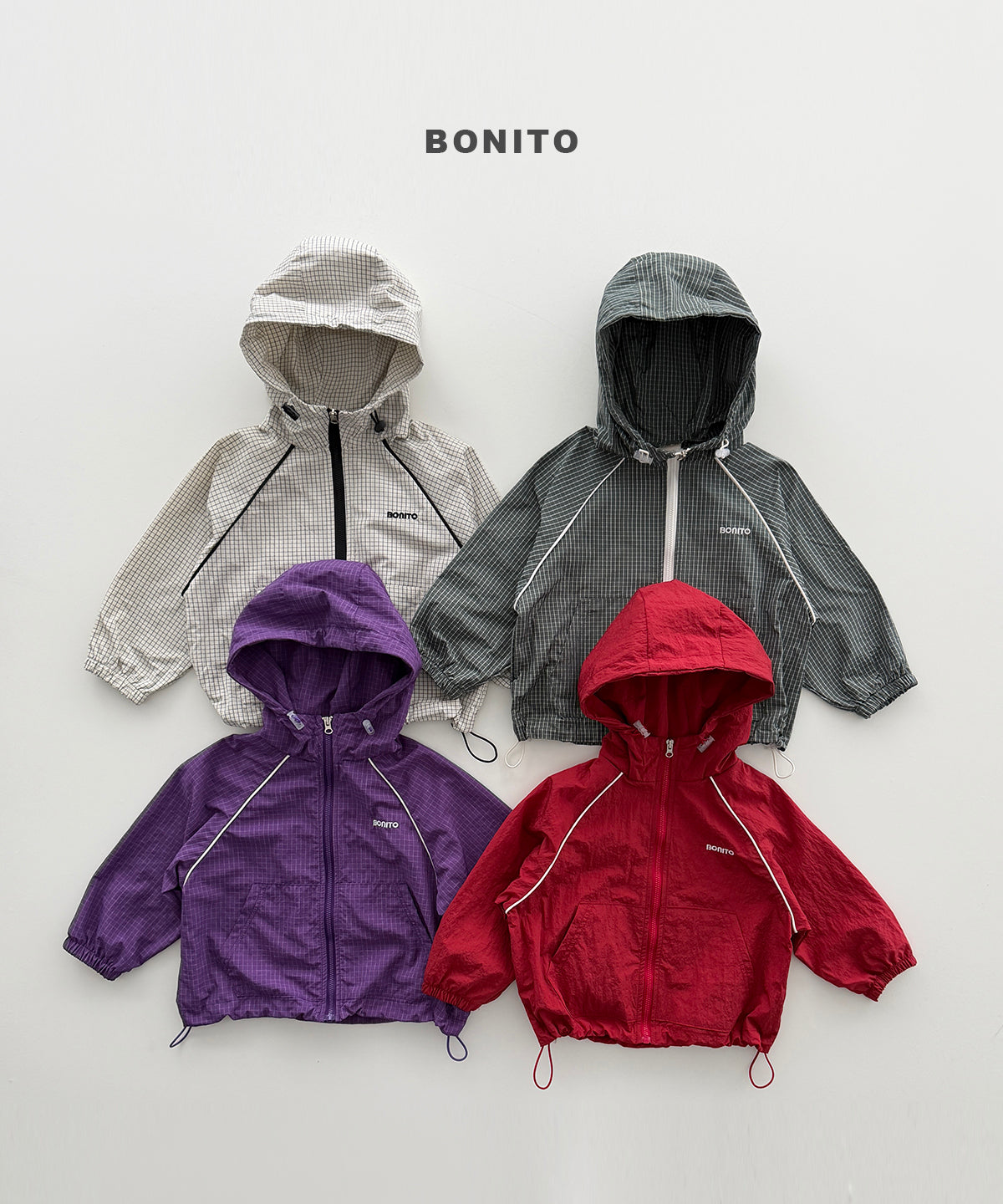 16.Check Piping Windbreaker (Adult)