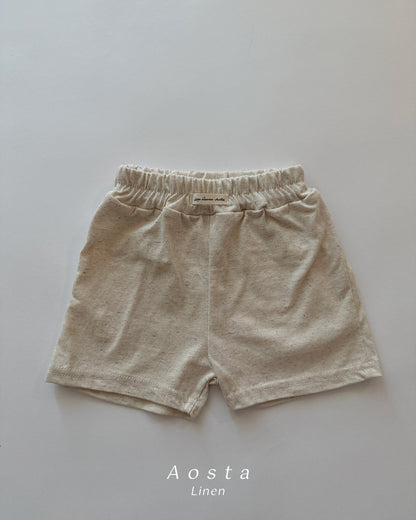 【PREORDER受付終了、ご希望はお問い合わせください。】39.Linen Shorts