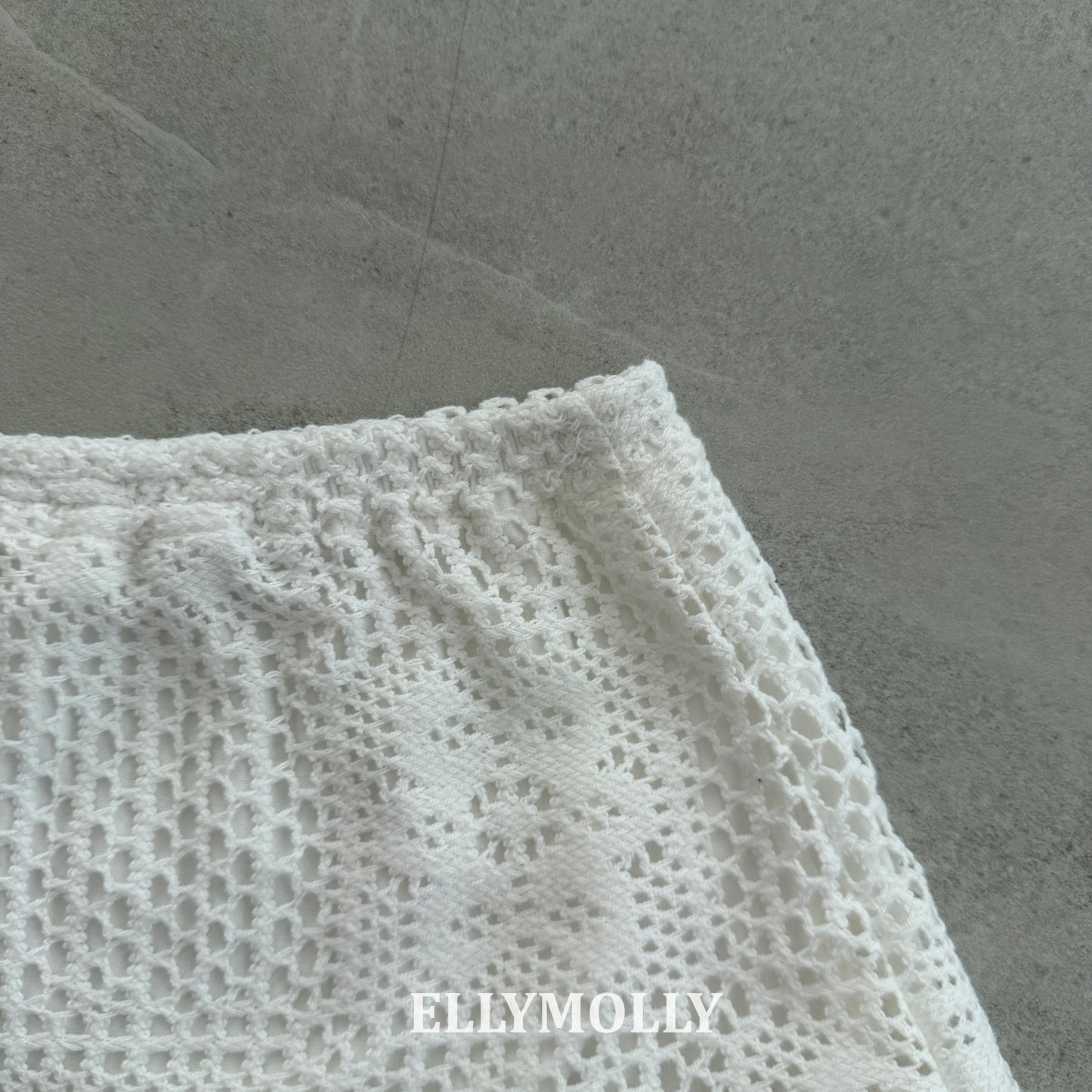 【PREORDER 4日間限定】21.Rosy Crochet Skirt