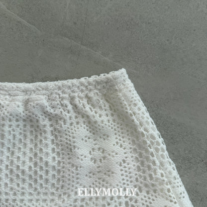 【PREORDER 4日間限定】21.Rosy Crochet Skirt