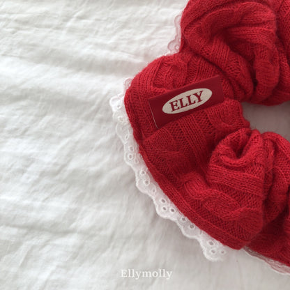 【PREORDER 4日間限定】34. Cable Knit Scrunchie
