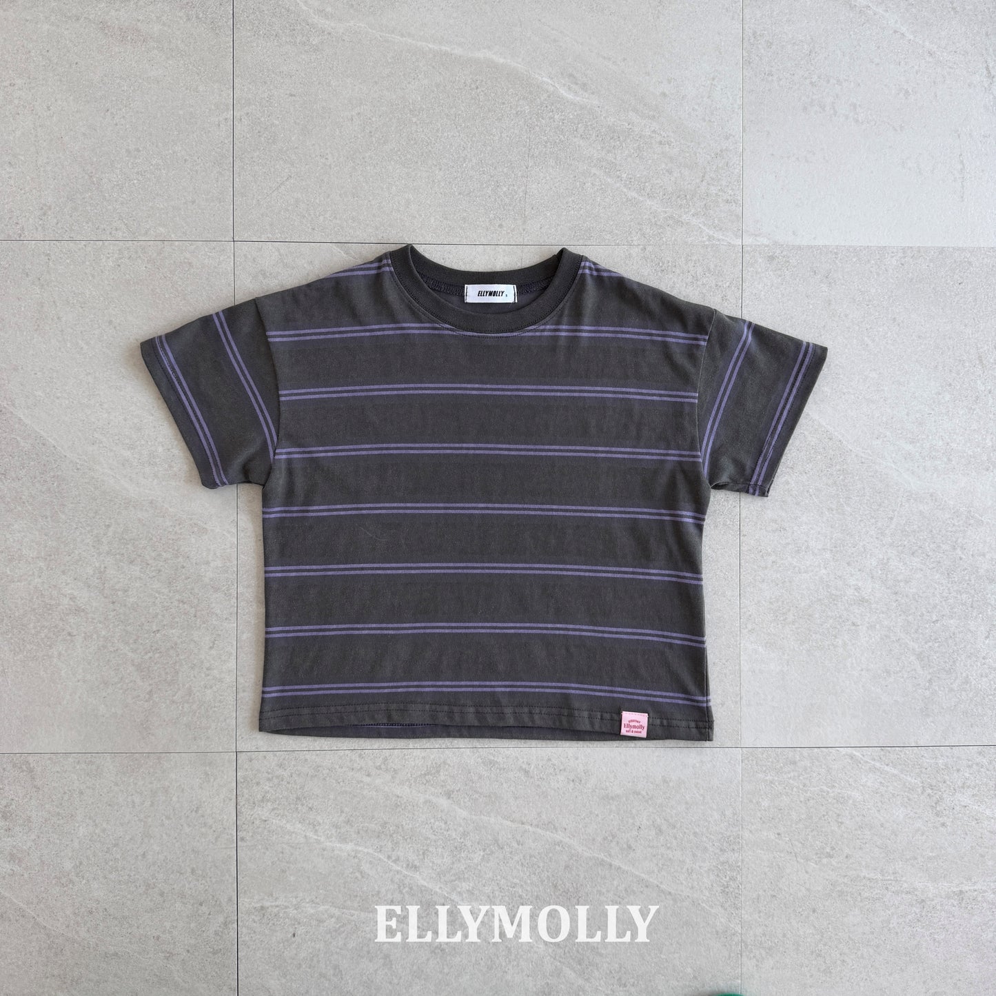 【PREORDER 4日間限定】3.Washed Stripe Box T-Shirt