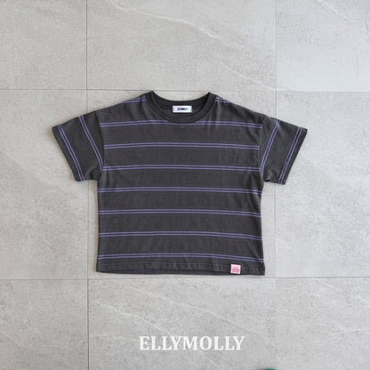 【PREORDER 4日間限定】3.Washed Stripe Box T-Shirt