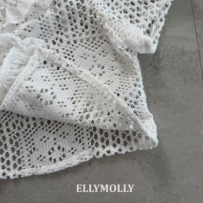 【PREORDER 4日間限定】20.Rosy Crochet Blouse