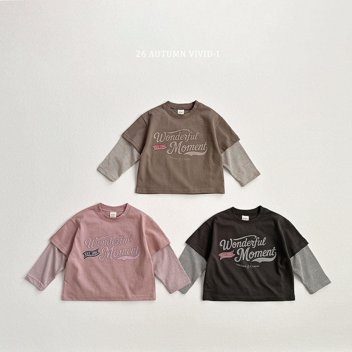 【秋のPRE-ODER 5%OFF】43.Wonderful Double-Layer Tee