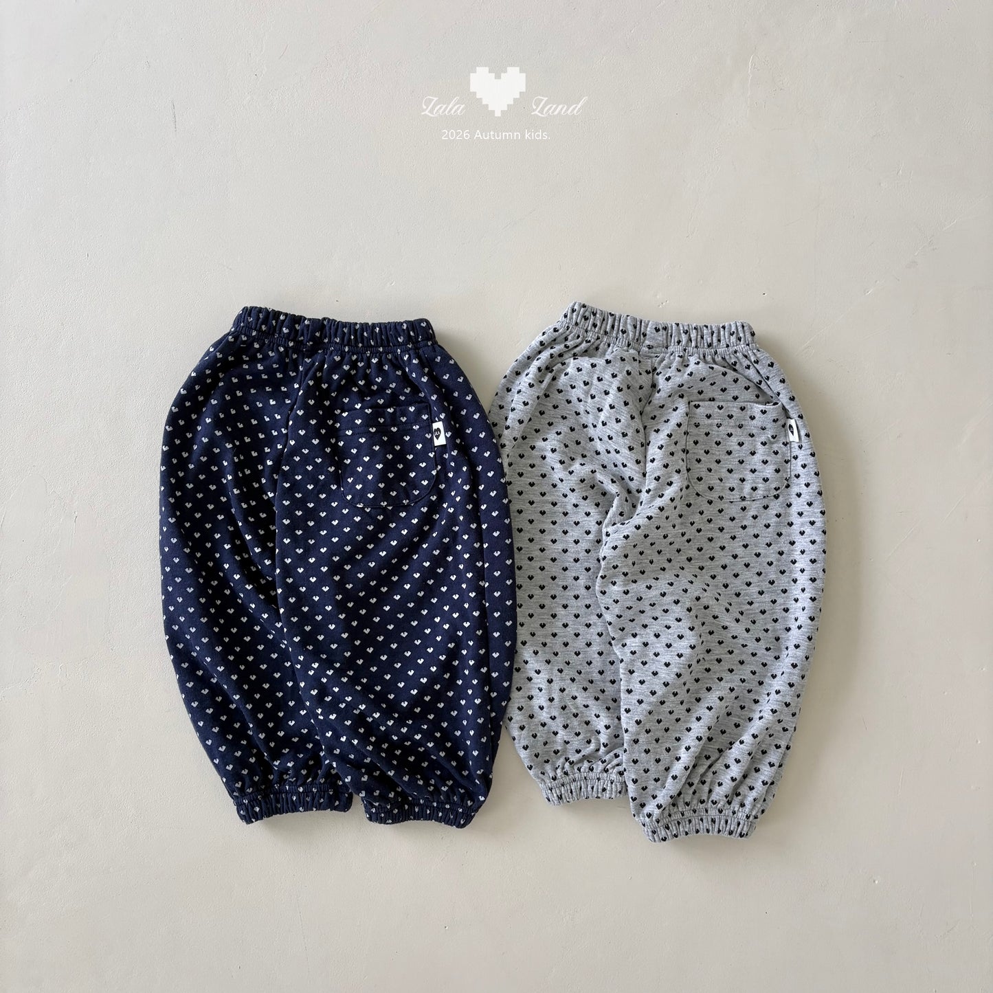 【PRE-ODER〆8.9(sun)】19.Heart Jogger Pants | lalaland