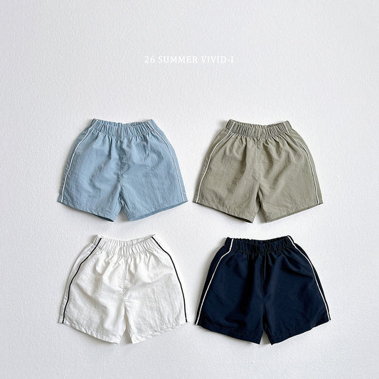【PREORDER受付終了、ご希望はお問い合わせください。】17.Piping Crinkle Shorts