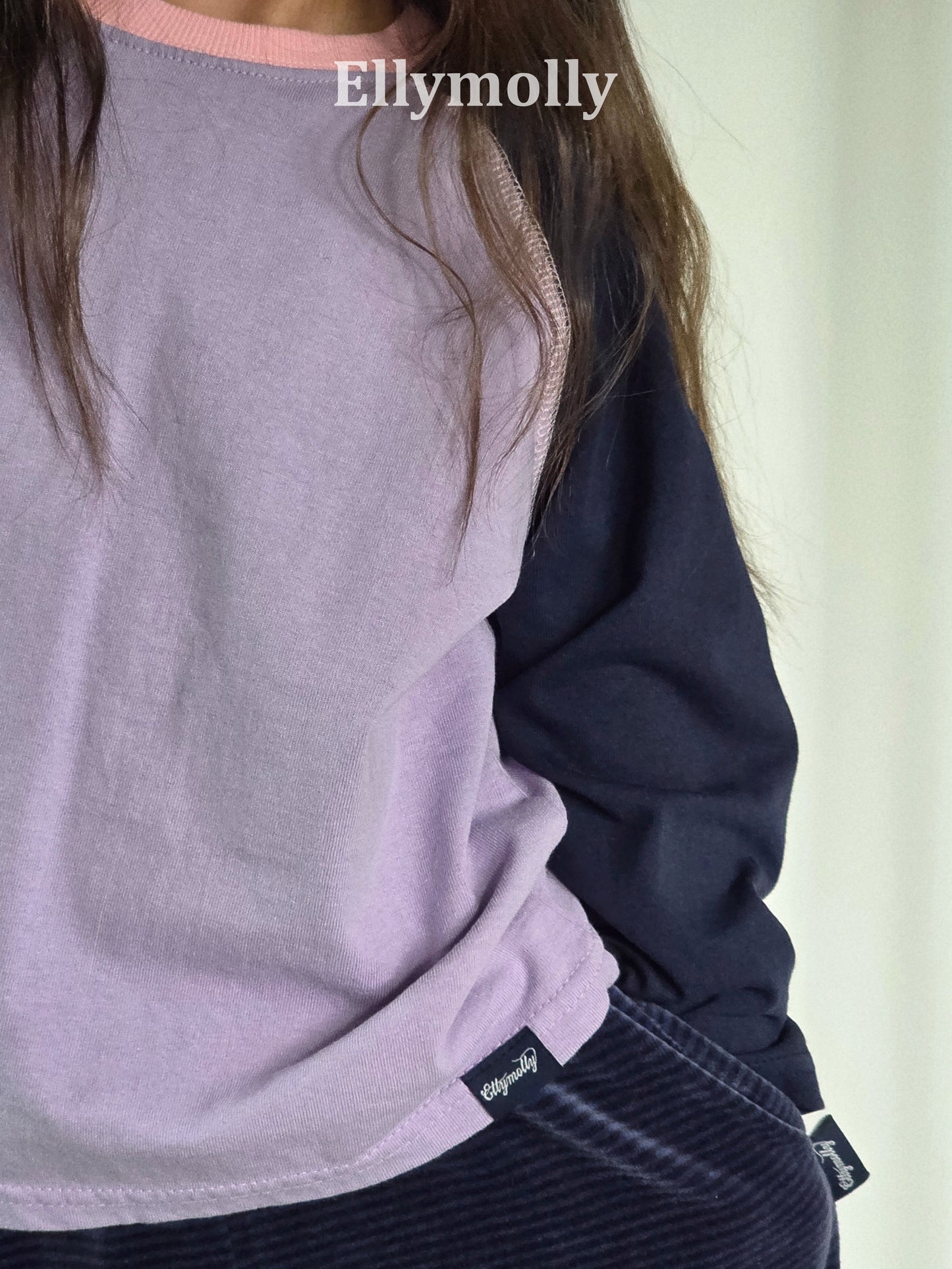 【PRE-ODER〆8.9(sun)】14.Color Block Raglan T-Shirt | ellymolly
