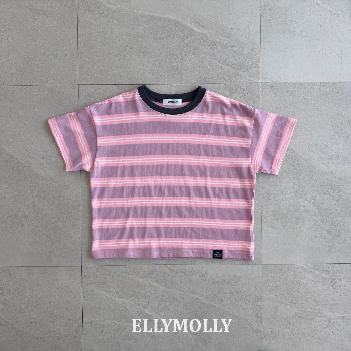 【PREORDER 4日間限定】3.Washed Stripe Box T-Shirt