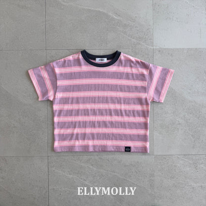 【PREORDER 4日間限定】3.Washed Stripe Box T-Shirt