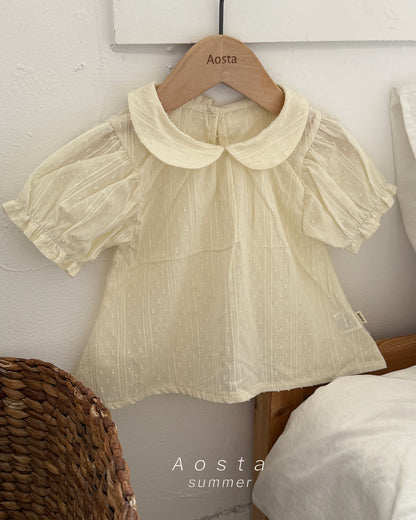 【PREORDER受付終了、ご希望はお問い合わせください。】61.Collar Blouse