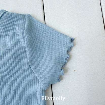 【期間限定 PRE-ODER】14.Shirring Opening Point Tee