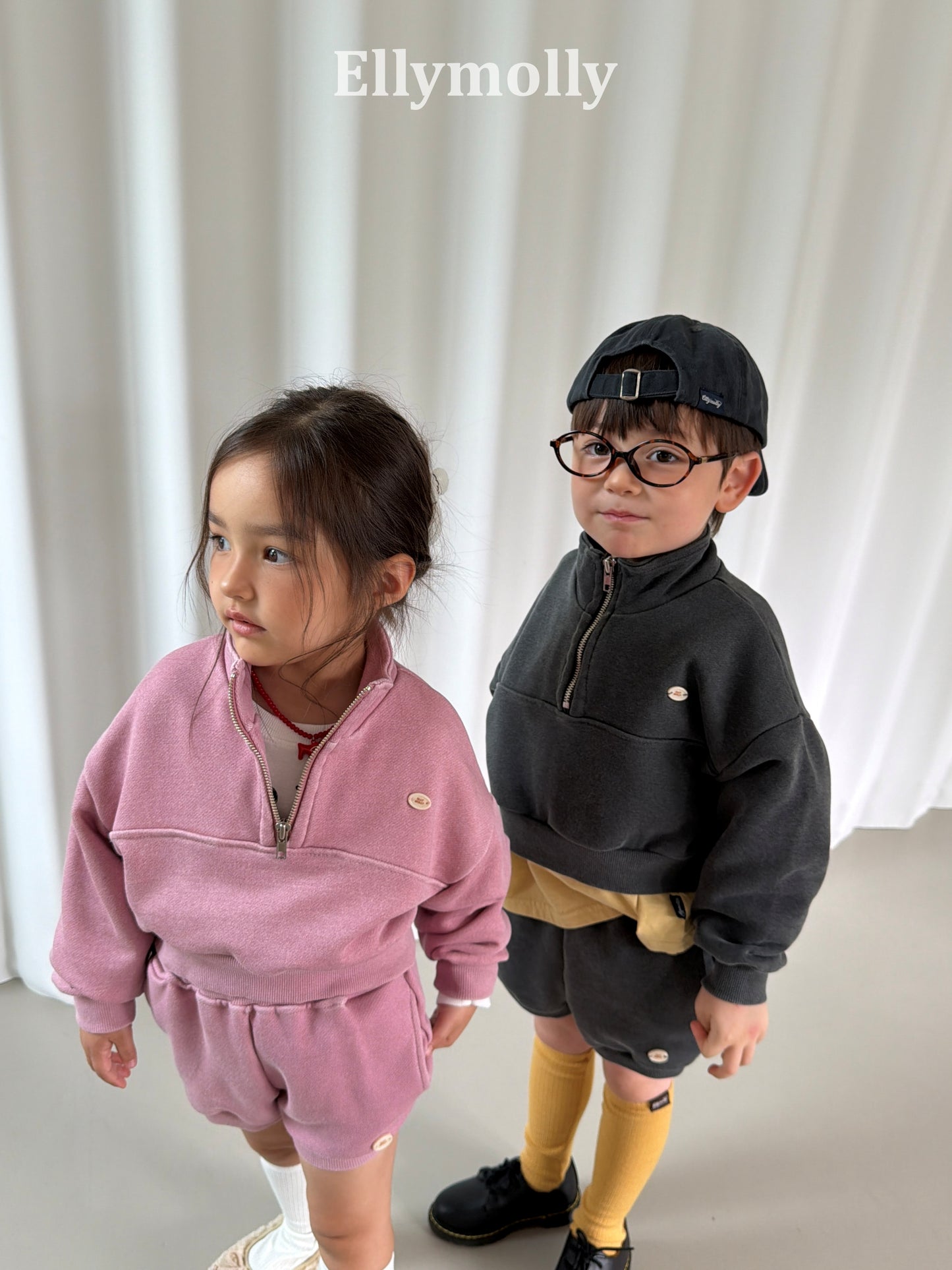 【PRE-ODER〆8.9(sun)】31.Arch Pigment Half-Zip Sweatshirt | ellymolly