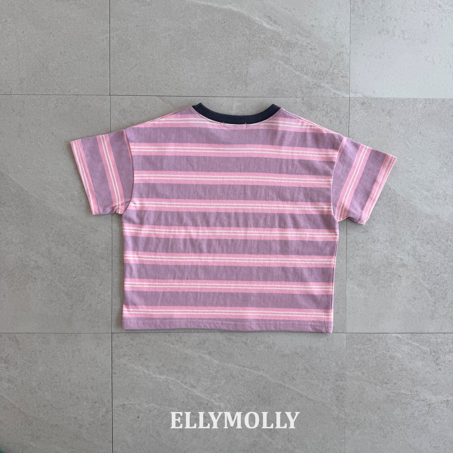 【PREORDER 4日間限定】3.Washed Stripe Box T-Shirt