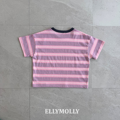 【PREORDER 4日間限定】3.Washed Stripe Box T-Shirt