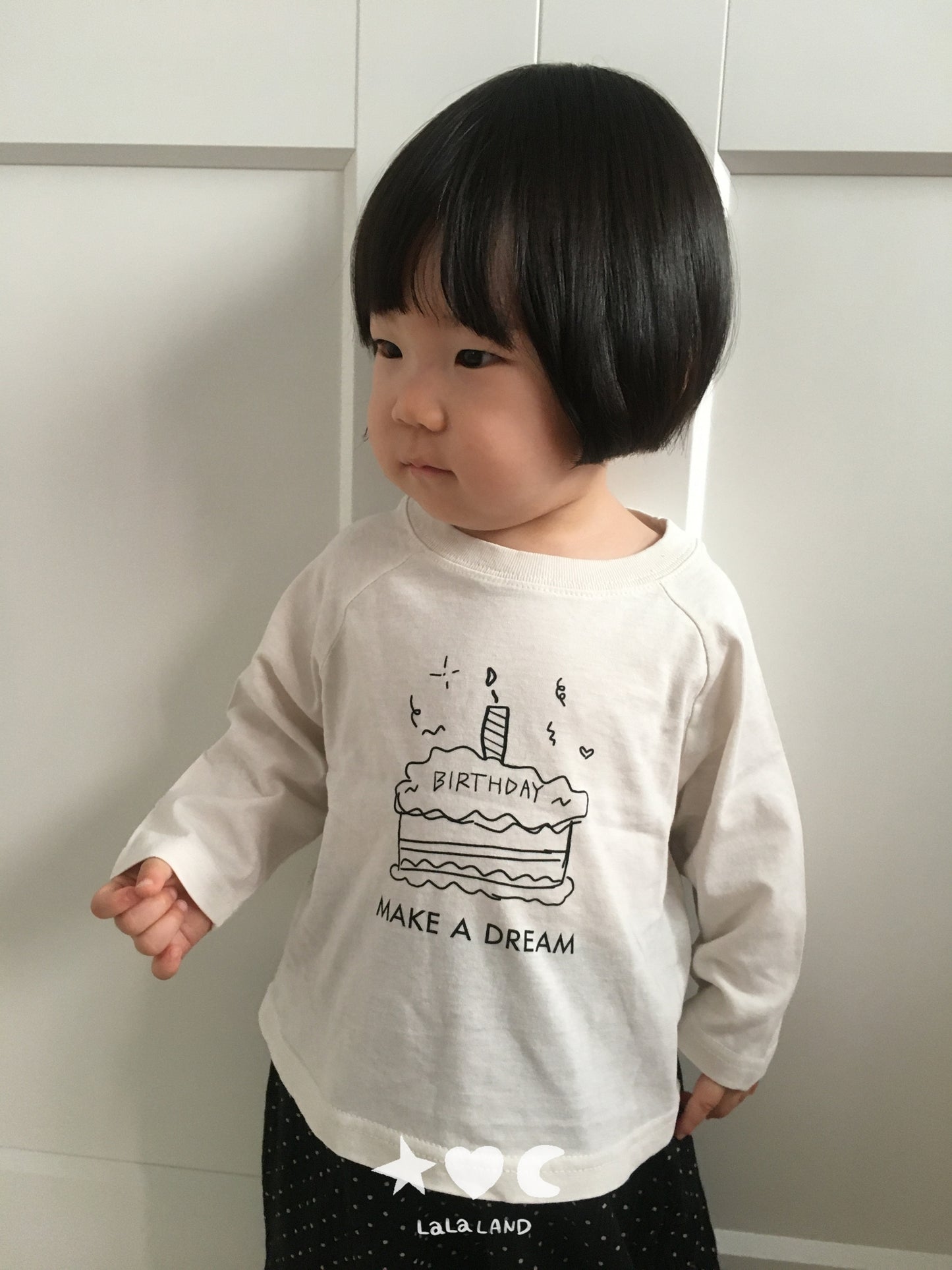 【PRE-ODER〆8.9(sun)】31.Happy Raglan Tee | lalaland