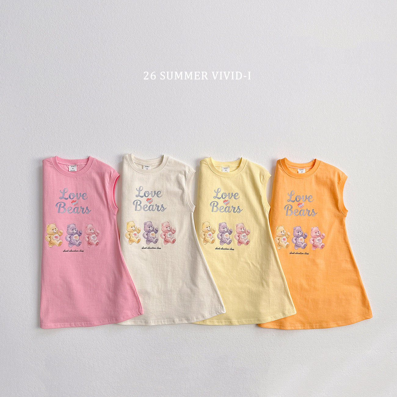 【PREORDER受付終了、ご希望はお問い合わせください。】90.Painted Bear Long Dress
