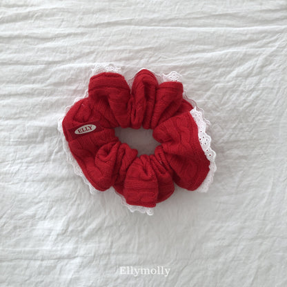 【PREORDER 4日間限定】34. Cable Knit Scrunchie