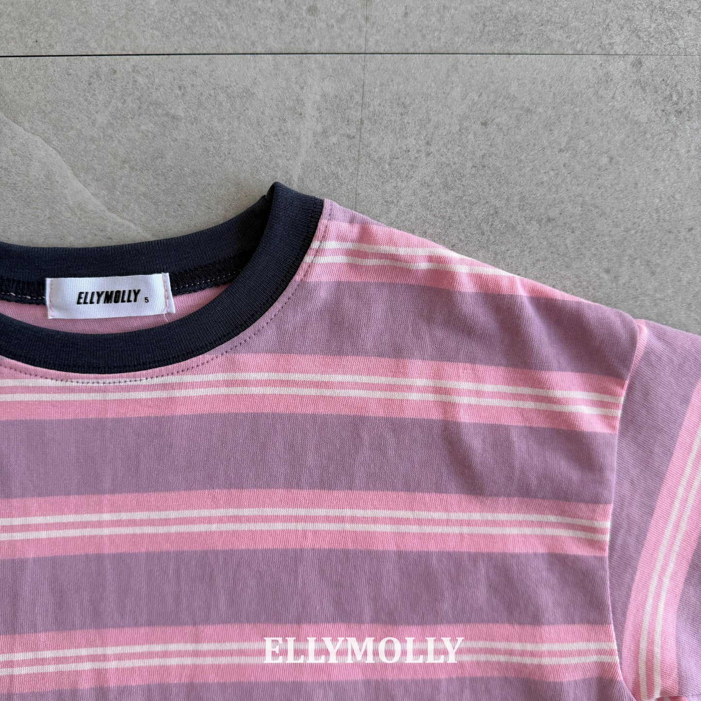【PREORDER 4日間限定】3.Washed Stripe Box T-Shirt