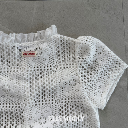 【PREORDER 4日間限定】20.Rosy Crochet Blouse
