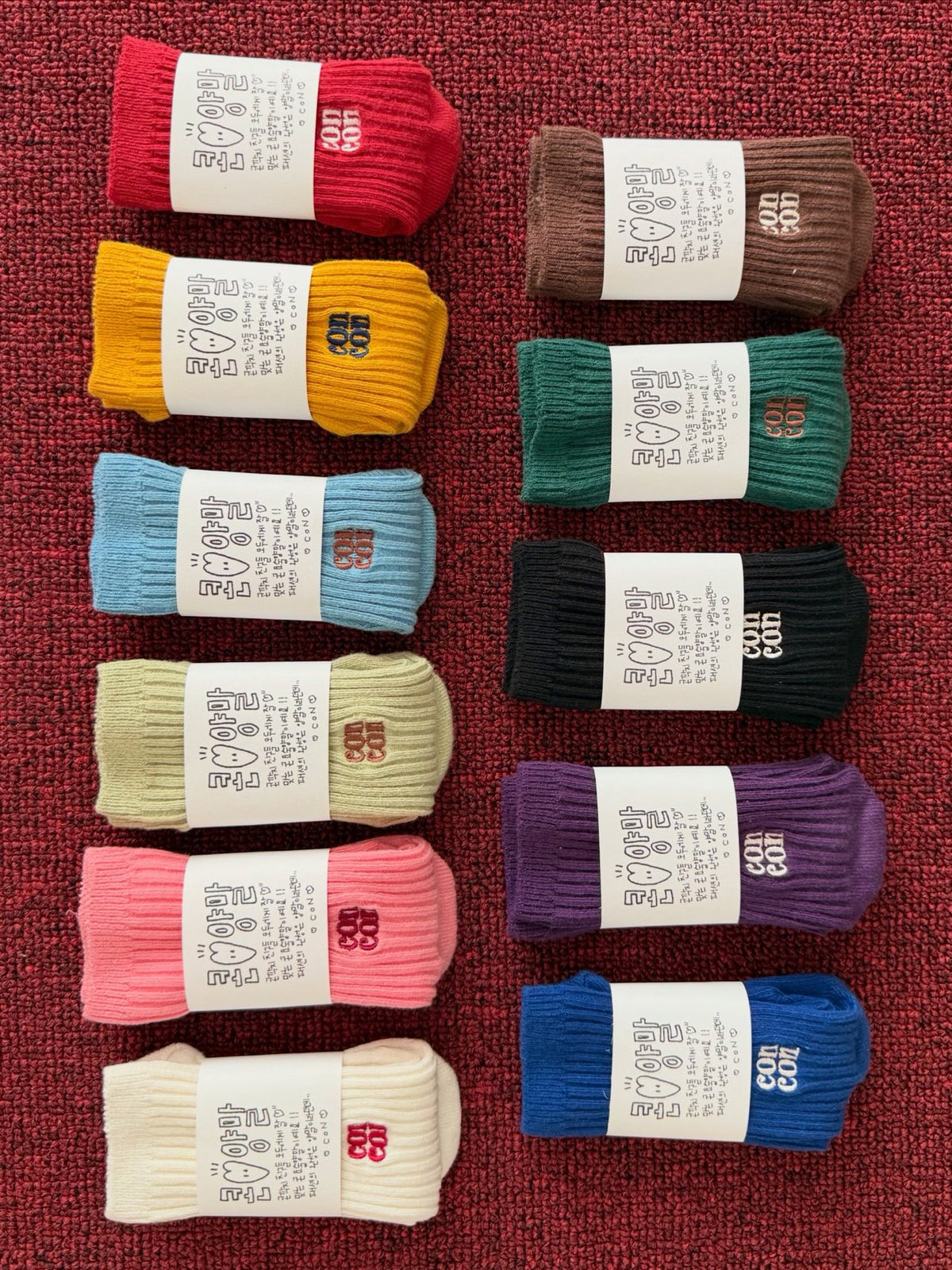 【秋のPRE-ODER 5%OFF】12.CON Socks | CON